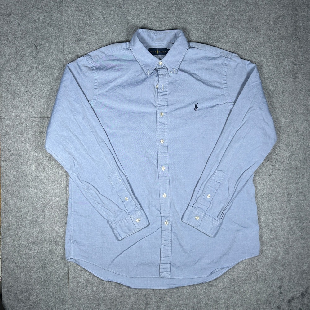 Ralph Lauren shirt Men XL Blue Oxford Button Down Classic Fit Preppy Office